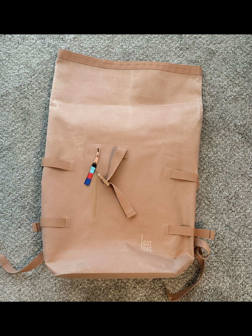 GOT BAG Men’s Roll-Top Backpack in Tan - Picture 4 of 4